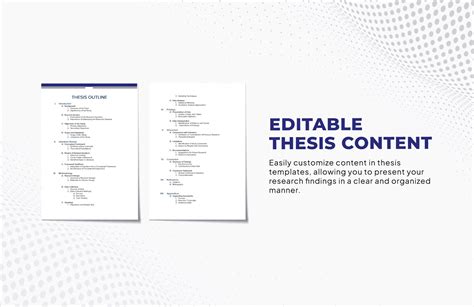 Thesis Outline Template in Word, PDF, Google Docs - Download | Template.net