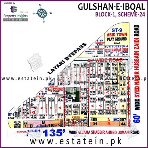 View High Resolution Project / Society Maps / Siteplan of Gulshan-e ...