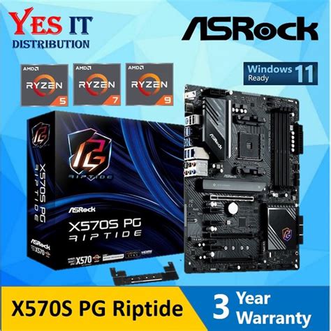 ASRock X570S PG Riptide AMD AM4 ATX Motherboard AMD Ryzen AM4