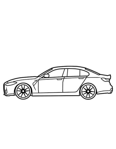 Bmw M4 G82 Coloring Page