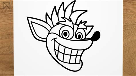 How To Draw CRASH BANDICOOT Step By Step EASY YouTube