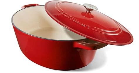 Cuisinart Qt Enameled Cast Iron Oval Covered Casserole Pot Dutch Oven