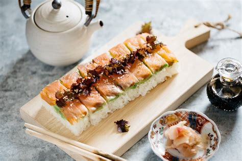 Pressed Sushi With Smoked Salmon Chopstick Chronicles