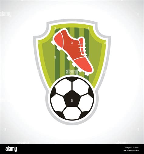 Sports Illustration Soccer Football Badge Stock Vector Image And Art Alamy