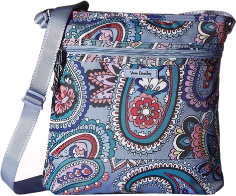 Vera Bradley Womens Lighten Up Slim Crossbody Kona Paisley One Size Amazonsg Fashion