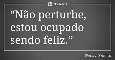 “não Perturbe Estou Ocupado Sendo Wesley Damico Pensador