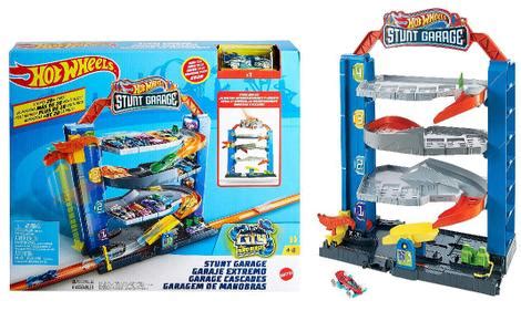 Pista Hot Wheels City Garagem Vertical De Manobras Elevador Gnl