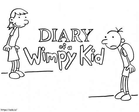 Diary Of A Wimpy Kid Coloring Page Coloring Page