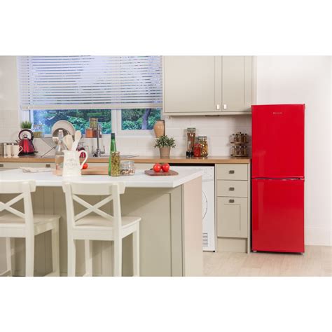 Russell Hobbs Rh50ff144r Fridge Freezer 50cm Wide 144cm High Red