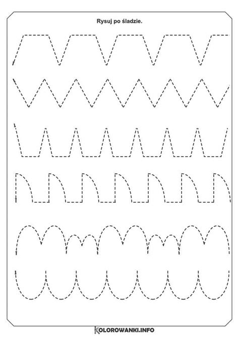 Szlaczki Do Druku Grafomotoryka Dla Dzieci W Pdf Za Darmo