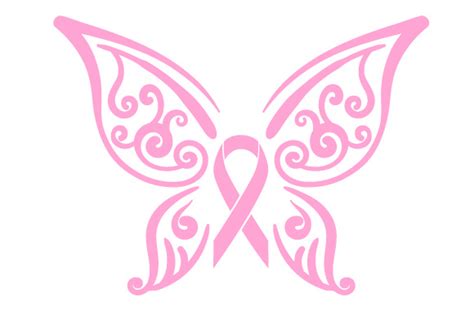 Cancer Butterfly Svg