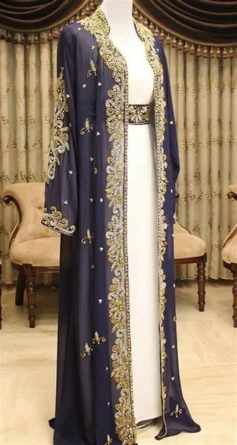 Royal Moroccan Dubai Kaftan Arabic Abaya Maxi Hand Beaded Etsy Artofit