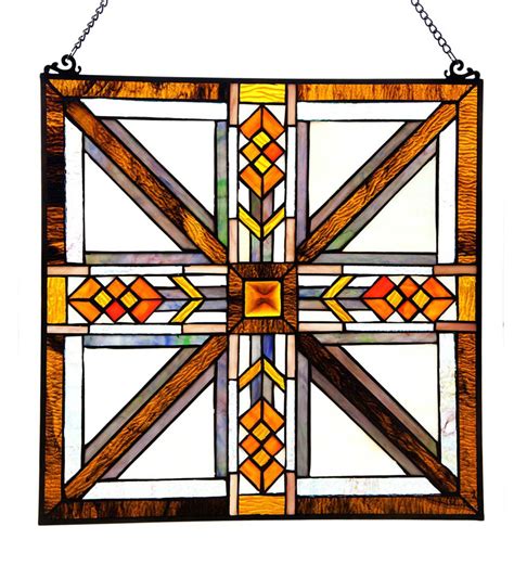 Southwest Stained Glass Window Panel Wind And Weather