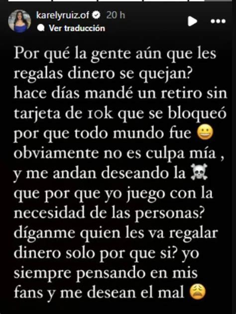 Karely Ruiz Quiso Regalar Dinero A Sus Fans Y Le Bloquean La Cuenta Del Banco “me Desean La