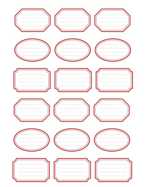 Printable Editable Labels