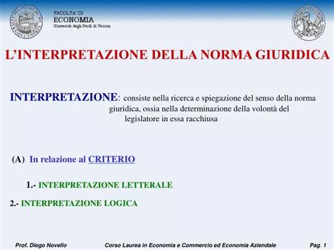 Ppt Linterpretazione Della Norma Giuridica Powerpoint Presentation