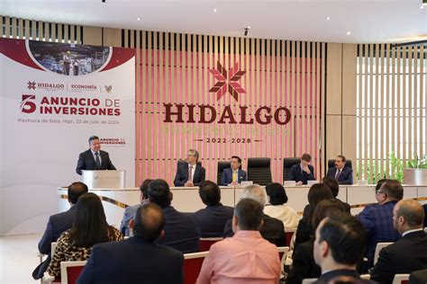 El estado de Hidalgo alcanza 84 mil 112 millones de pesos de inversión