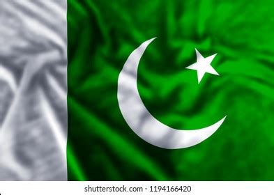 Pakistan Flag Texture Crumpled Stock Illustration 210084412