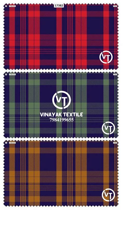 Indigo Cotton Check Shirting Fabric 30 30 At Rs 101 Meter New Textile