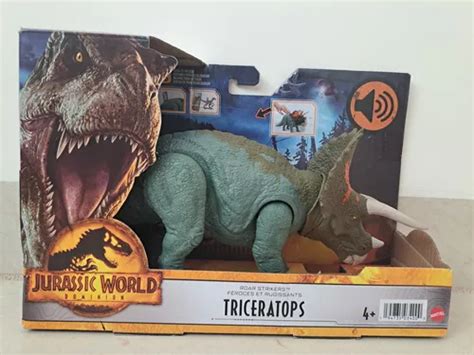 Jurassic World Dominion Triceratops Rugidores Mattel Meses Sin Interés