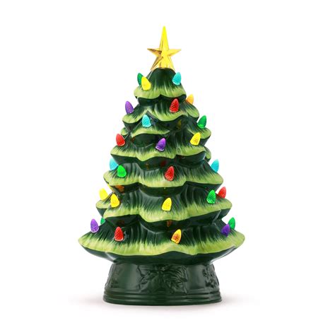 12 in. Nostalgic Ceramic Tree - Green – Mr. Christmas