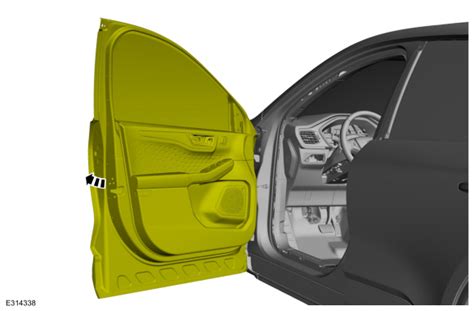 Ford Escape General Procedures Rear Door Alignment Body Closures