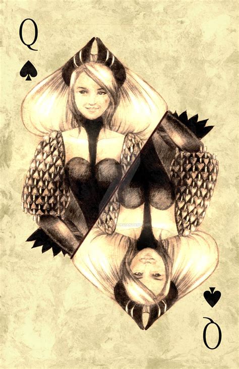 Cards: queen of spades by Katheairene on DeviantArt