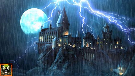 Thunderstorm Sounds At Hogwarts Rain Thunder And Lightning Strike