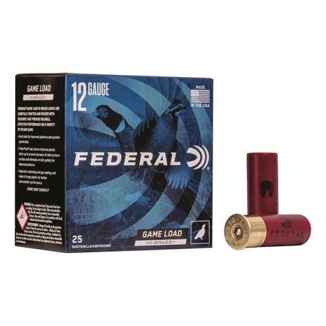 Federal Classic Hi Brass 12 Gauge 2 34 1 14 Oz Shotshells 250