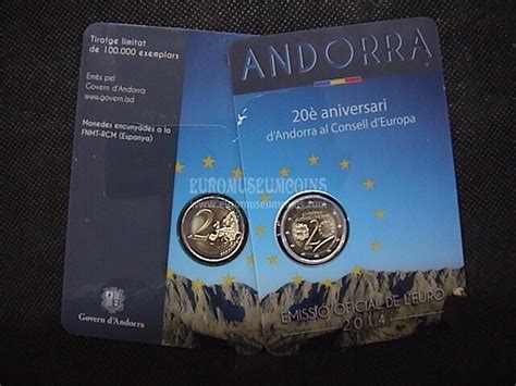 Andorra Euro Commemorativo Fdc In Coincard Originale Ufficiale