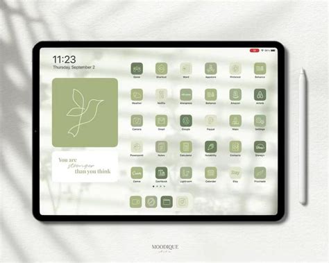 Sage Green Ipad Ios App Icons Aesthetic Icons Etsy Video