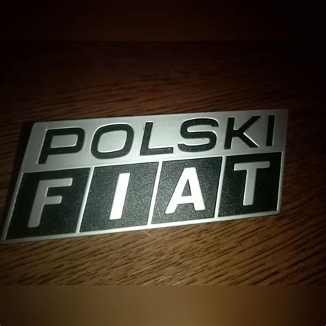 Emblemat Znaczek POLSKI FIAT Gościeradów Folwark Licytacja na