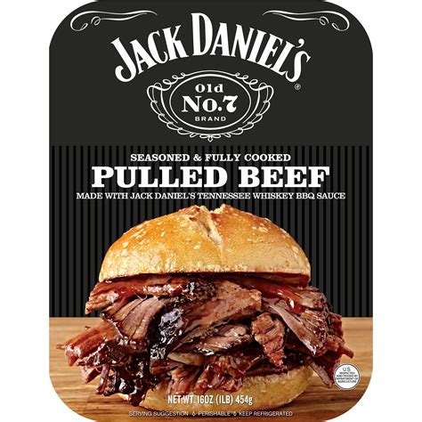 Jack Daniel S Seasoned Pulled Beef Fully Cooked Ready To Heat 16 Oz Tray Refrigerated