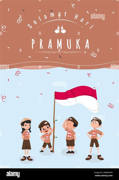 Translate Happy Scout Day August 14 Indonesian Festival Day Selamat