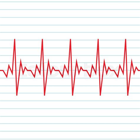 Heart Beat Cardiogram Icon Stock Vector Colourbox