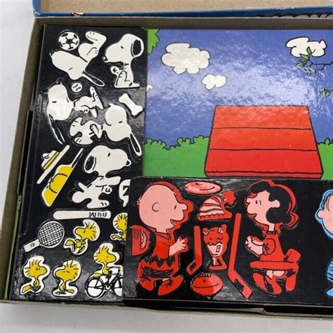 Colorforms Peanuts Play Set 1965 Preschool Snoopy And Woodstock Euc