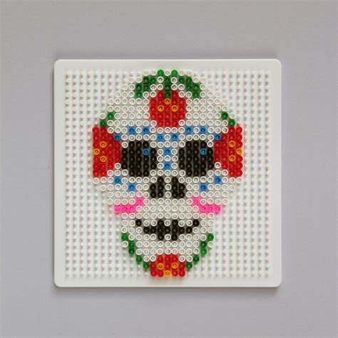 Diy Day Of The Dead Perler Bead Skulls — Gathering Beauty