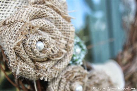 Grace Lee Cottage A Simple Burlap Flower Tutorial