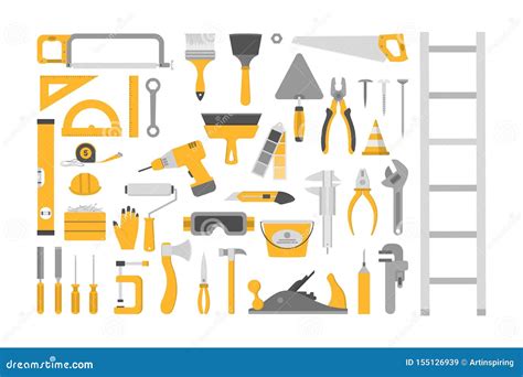 Sistema De La Herramienta De Mano Colecci N De Equipo Para La Reparaci