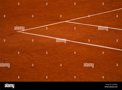 Red Clay Tennis Court Stock Photo Alamy
