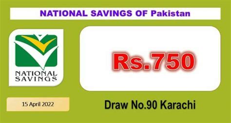 Rs 750 Prize Bond List 15 April 2022 Draw No 90 Karachi Results Online