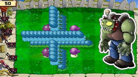 Plants Vs Zombies Hack Winter Melon X Mushroom Vs Dr Zomboss X Gargantuar X Zombie Youtube