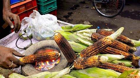 Street Food Masala Sweet Corn Roasted Corn Easy Bhutta Recipe Roasted Corn On The Cob