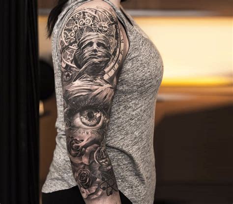 Photo Black And Grey Sleeve Tattoo By Niki Norberg Photo