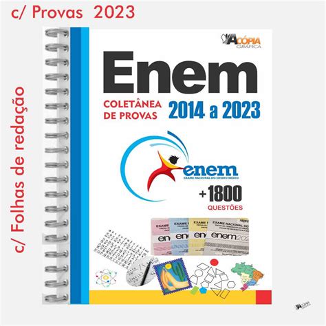 Apostila ENEM 2024 10 ANOS de Provas Gabaritos Fls de Redação