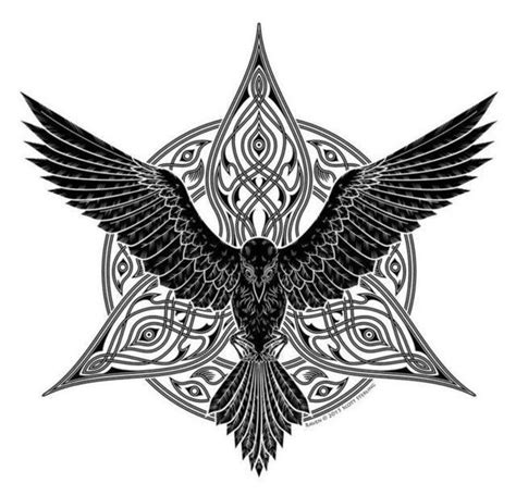 Pin By H Seyin Evcan On Tattoos Celtic Tattoos Celtic Raven Tattoo