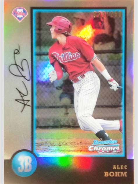 Alec Bohm Bowman Draft Chrome Bowman Th Anniversary