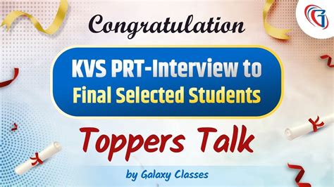 KVS PRT 2022 Successful Candidates Toppers Talk With Teachers By