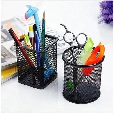 Ballpen Pen Pencil Holder Container Office Desk Organizer Metal Stand