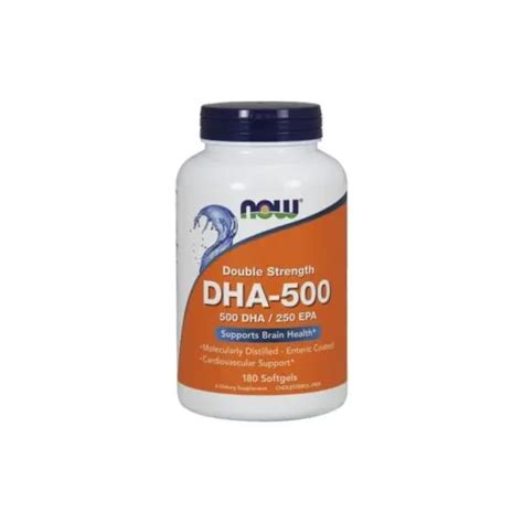 NOW Foods Double Strenght DHA 500 180kaps Sklep Vitashop Pl